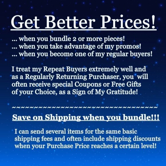 Look for Current Promos + Deals! Bundle to Save  on Shipping + Earn a Discount! - Picture 3 of 6